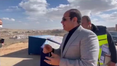 الرئيس السيسي يتفقد هضبة المقطم