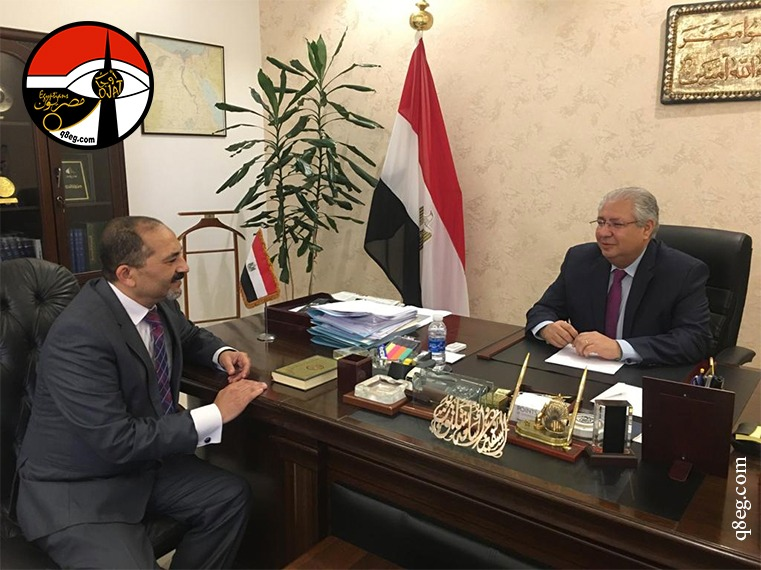 صورة أرشيفية لسعادة السفير أسامة شلتوت مع مؤسس موقع مصريون الكاتب الصحفي/ أسامة جلال