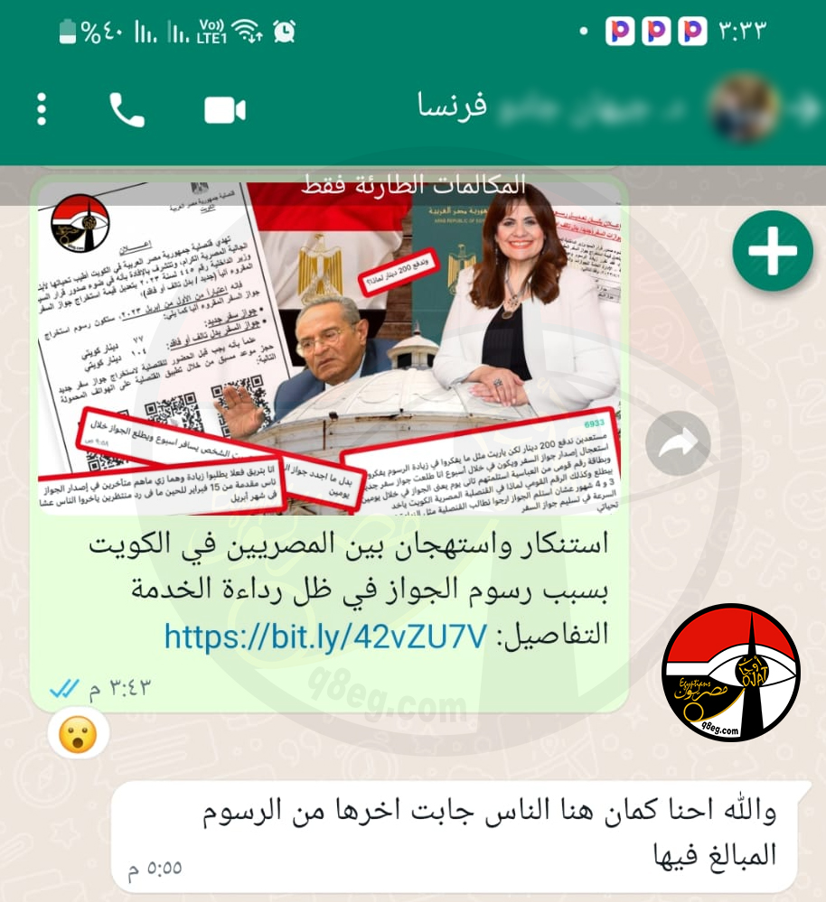 الجاليات المصرية تستنكر زيادة رسوم الجوازات