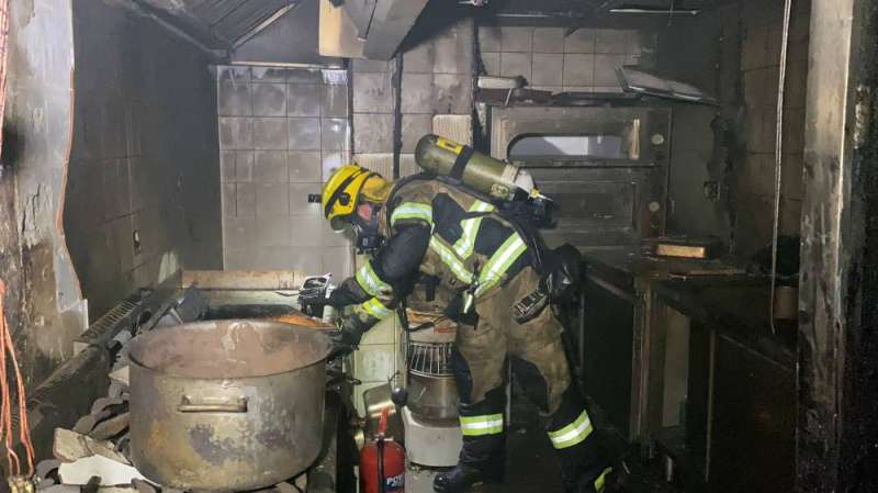 حريق مجمع تجاري في حولي