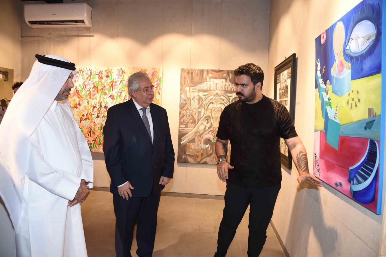 السفير المصري يفتتح صالون بوشهري السنوي الرابع عشر