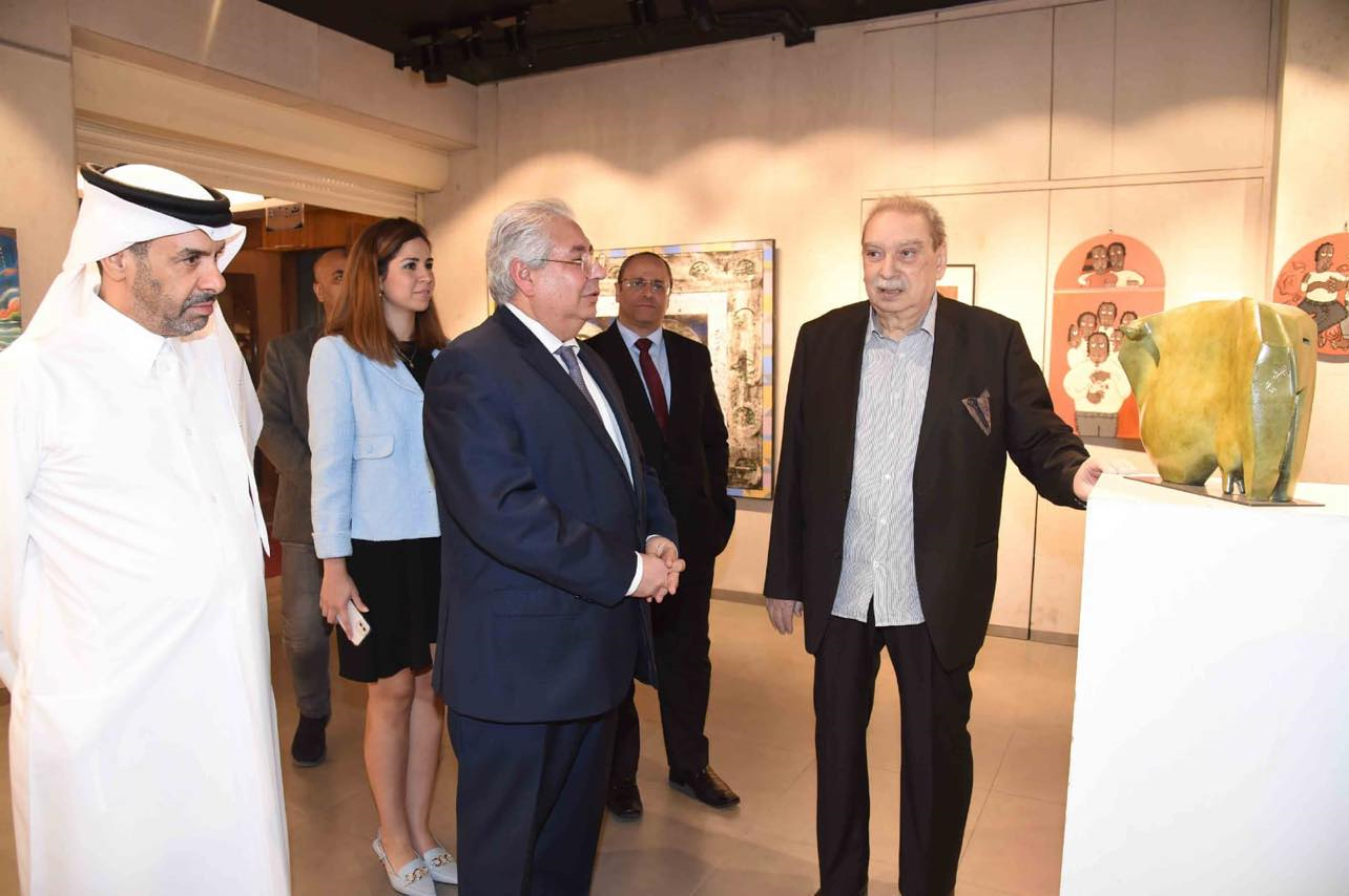 السفير المصري يفتتح صالون بوشهري السنوي الرابع عشر